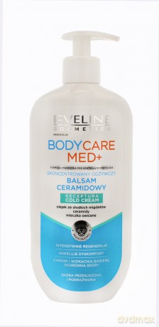Eveline Body Care Med+ Skoncentrowany Odżywczy Balsam ceramidowy do skóry przesuszonej i podrażnionej 350 ml
