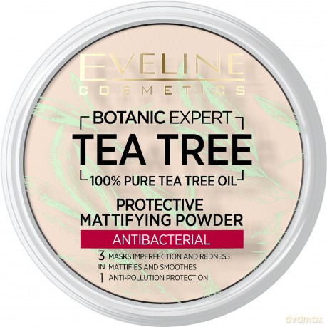 Eveline Botanic Expert Tea Tree Antybakteryjny Puder matujący i ochronny nr 01 12g