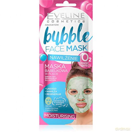 Eveline Bubble Face Maska bąbelkowa w płacie - Nawilżenie 1szt