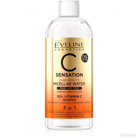 Eveline C Sensation Woda micelarna do twarzy 3w1 400 ml