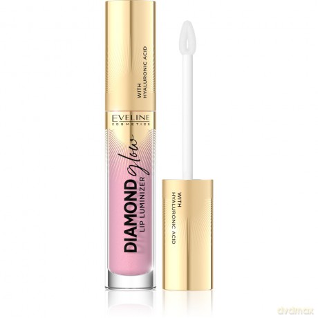 Eveline Diamond Glow Lip Luminizer Błyszczyk do ust z kwasem hialuronowym nr 02 4.5 ml
