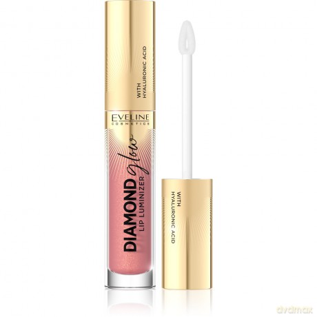Eveline Diamond Glow Lip Luminizer Błyszczyk do ust z kwasem hialuronowym nr 04 4.5 ml