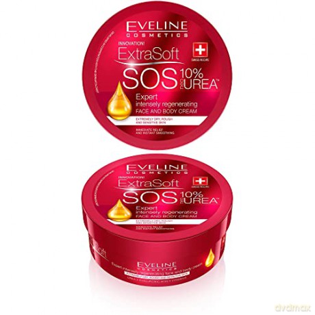 Eveline Extra Soft SOS 10% Urea Krem intensywnie regenerujący do twarzy i ciała 175 ml