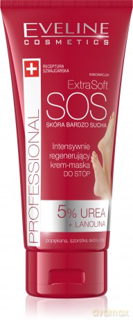 Eveline Extra Soft SOS Intensywnie regenerujący Krem-maska do stóp 100 ml