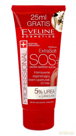 Eveline Extra Soft SOS Intensywnie regenerujący Krem-opatrunek do rąk 100 ml