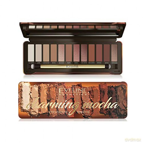 Eveline Eyeshadow Palette Zestaw cieni do powiek (12) Charming Mocha 12g