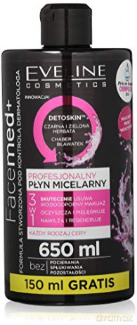 Eveline Facemed+ Profesjonalny Płyn micelarny 3w1 - cera każdego rodzaju 650 ml