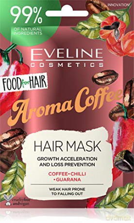 Eveline Food for Hair Aroma Coffee Maska do włosów słabych i łamliwych - regeneracja i wzmocnienie 20 ml