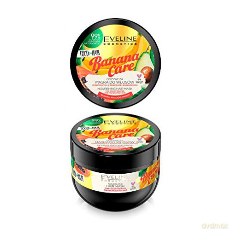 Eveline Food for Hair Banana Care Maska do włosów farbowanych - ochrona koloru i odżywienie 500 ml