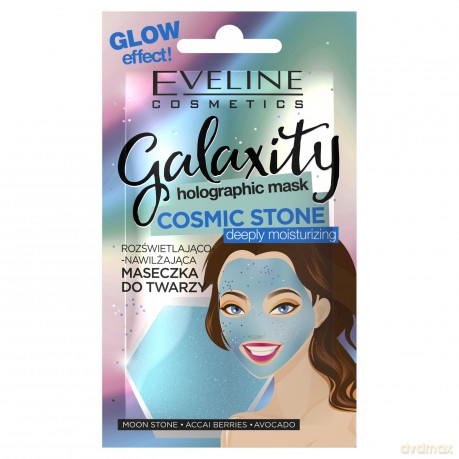 Eveline Galaxity Holographic Mask Maseczka do twarzy rozświetlająco-nawilżająca Cosmic Stone 10g