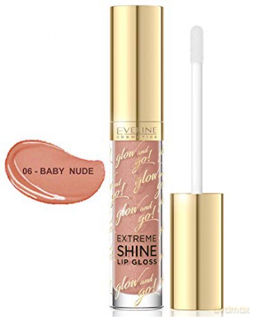 Eveline Glow and Go Błyszczyk do ust Extreme Shine nr 06 Baby Nude 4.5 ml