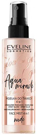 Eveline Glow and Go! Aqua Miracle Mgiełka utrwalająca do twarzy 4w1 nr 01 nude 110 ml