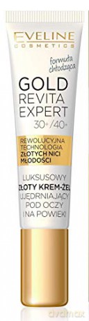 Eveline Gold Revita Expert 30+/40+ Luksusowy złoty Krem-żel ujędrniający pod oczy i na powieki 15 ml
