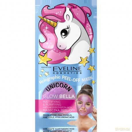 Eveline Holographic Peel-Off Mask Maseczka matująco-oczyszczająca Glow Bella 7 ml