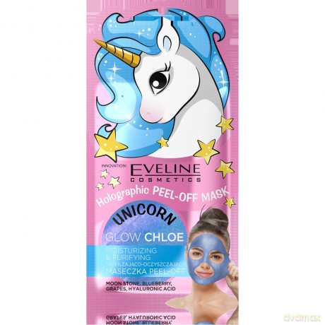 Eveline Holographic Peel-Off Mask Maseczka nawilżająco-oczyszczająca Glow Chloe 7 ml