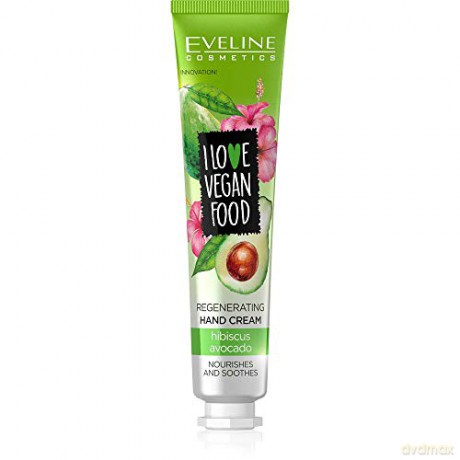 Eveline I Love Vegan Food Krem regenerujący do rąk Awokado i Hibiskus 50 ml