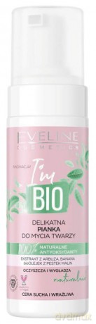 Eveline I`m Bio Delikatna Pianka do mycia twarzy -cera sucha i wrażliwa 150 ml