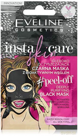 Eveline Insta Skin Care Czarna Maseczka głeboko oczyszczająca peel-off 10 ml