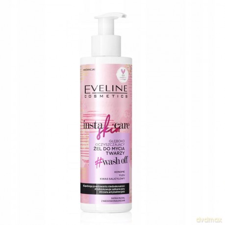 Eveline Insta Skin Care Głęboko Oczyszczający Żel do mycia twarzy Wash Off 200 ml