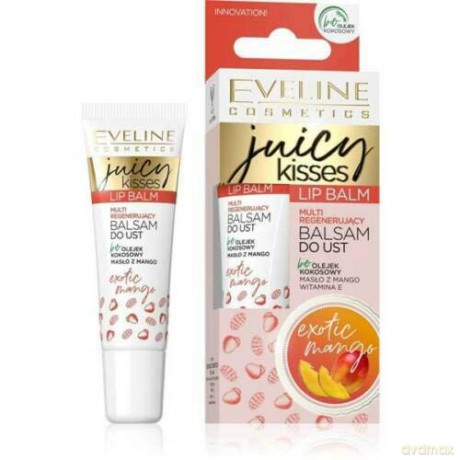 Eveline Juicy Kisses Balsam do ust multi regenerujący Exotic Mango 12 ml