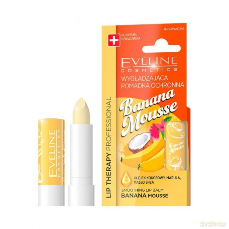 Eveline Lip Therapy Professional Pomadka wygładzająca do ust Banana Mousse 1szt