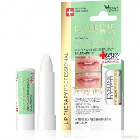 Eveline Lip Therapy S.O.S. Expert Intensywnie regenerujący balsam do ust Care Formula 1szt