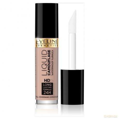 Eveline Liquid Camouflage Korektor kryjący w płynie wodoodporny nr 02 Natural 5 ml