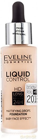 Eveline Liquid Control HD Podkład do twarzy z dropperem nr 005 Ivory 32 ml