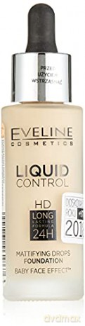 Eveline Liquid Control HD Podkład do twarzy z dropperem nr 015 Light Vanilla 32 ml