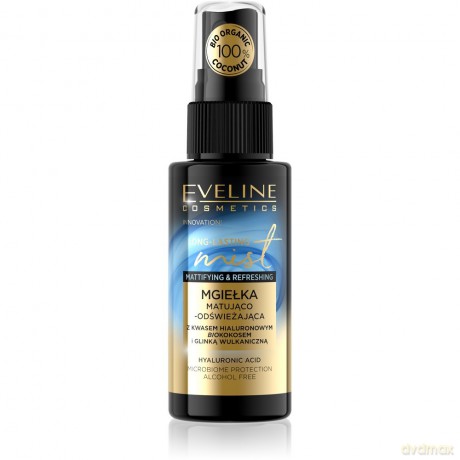 Eveline Long Lasting Mist Mgiełka matująco-odświeżająca z biokokosem do twarzy 50 ml