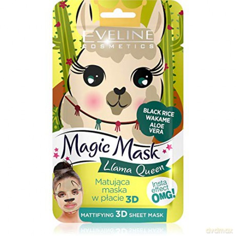 Eveline Magic Mask Matująca Maska w płacie 3D Llama Queen 1szt