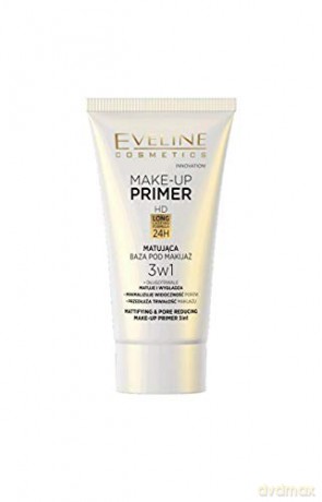 Eveline Make-Up Primer HD Baza pod makijaż 3w1 matująca 30 ml