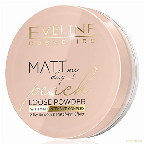 Eveline Matt My Day Puder sypki wygładzająco - matujący Peach 6g