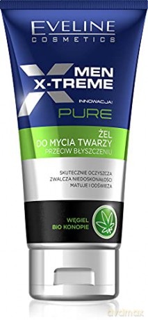 Eveline Men X-Treme Pure Żel do mycia twarzy przeciw błyszczeniu 125 ml