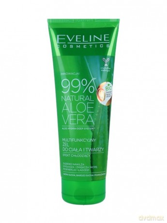 Eveline Multifunkcyjny Żel do ciała i twarzy 99% Natural Aloe Vera 250 ml