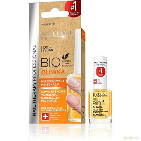 Eveline Nail Therapy Bio Oliwka multiodżywcza do paznokci i skórek 12 ml
