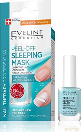 Eveline Nail Therapy Maska do paznokci Peel-Off Sleeping odbudowująco-odżywcza 12 ml