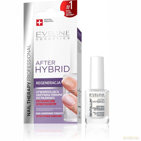 Eveline Nail Therapy Odżywka utwardzająca do paznokci After Hybrid Revitalum 12 ml