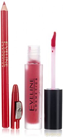 Eveline OH! My Lips Zestaw do makijażu ust (Pomadka +konturówka) nr 05 Red Passion 1op.