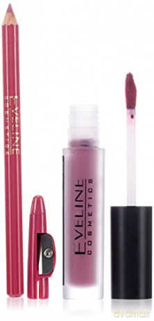 Eveline OH! My Lips Zestaw do makijażu ust (Pomadka +konturówka) nr 06 Cashmere Rose 1op.