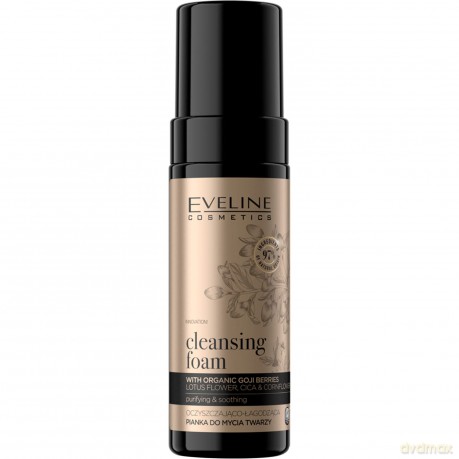 Eveline Organic Gold Oczyszczająco Łagodząca Pianka do mycia twarzy 150 ml