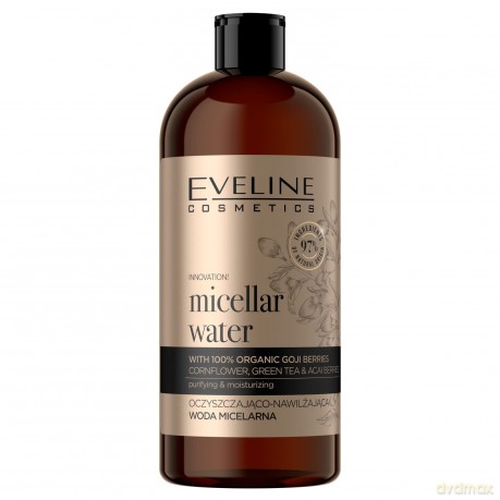 Eveline Organic Gold Oczyszczająco Nawilżająca Woda micelarna do twarzy 500 ml