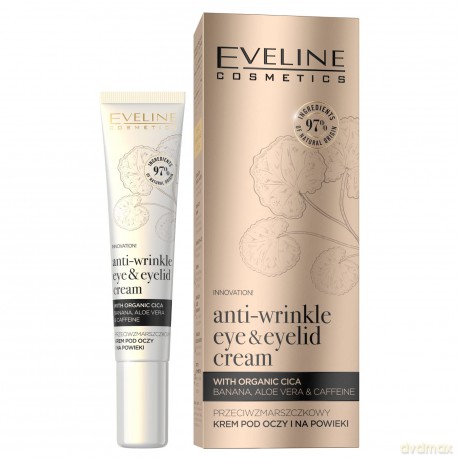 Eveline Organic Gold Przeciwzmarszczkowy Krem pod oczy i na powieki 20 ml