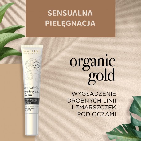 Eveline Organic Gold Przeciwzmarszczkowy Krem pod oczy i na powieki 20 ml