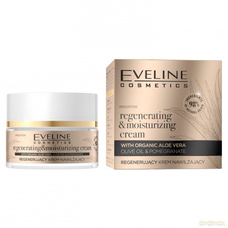 Eveline Organic Gold Regenerujący Krem nawilżający na dzień i noc 50 ml