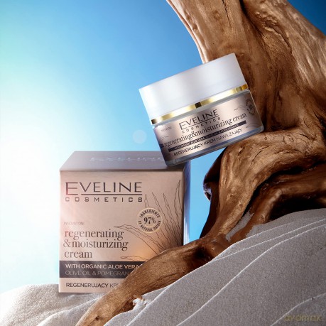 Eveline Organic Gold Regenerujący Krem nawilżający na dzień i noc 50 ml