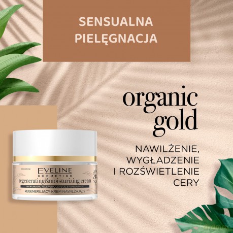 Eveline Organic Gold Regenerujący Krem nawilżający na dzień i noc 50 ml