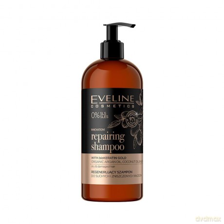 Eveline Organic Gold Regenerujący Szampon do włosów suchych i zniszczonych 500 ml