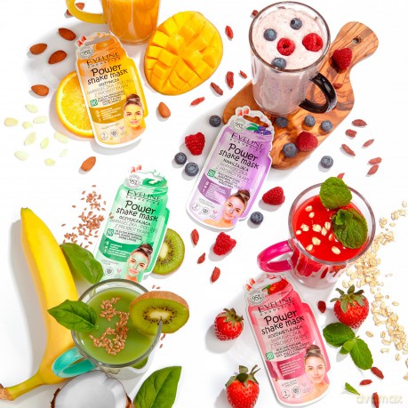 Eveline Power Shake Mask Odżywcza Bio Maseczka-peeling z probiotykami 5w1 10 ml