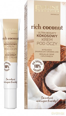 Eveline Rich Coconut Kokosowy Krem pod oczy ultra-bogaty 15 ml
